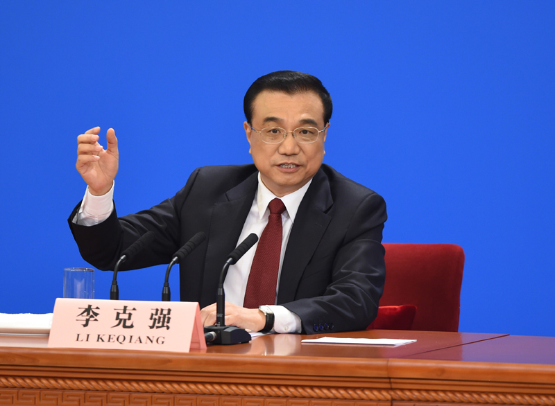 3月16日，江南平台入口
总理李克强在北京人民大会堂与中外记者见面，并回答记者提问。新华社记者 王晔 摄
